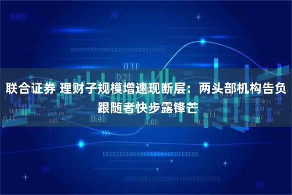 联合证券 理财子规模增速现断层：两头部机构告负 跟随者快步露锋芒